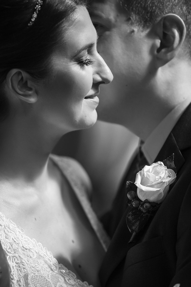Pretty Girl bride side view
