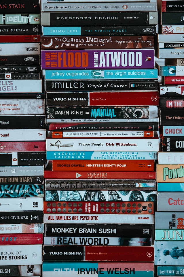 Books Stacked Texture