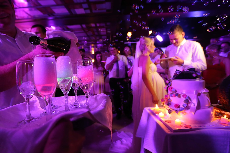 Champagne party nightclub