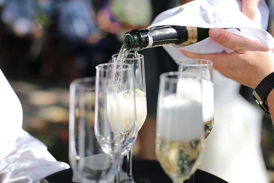 Alcohol champagne drink