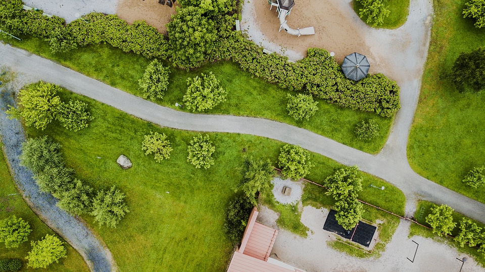 Aerial View of Garden