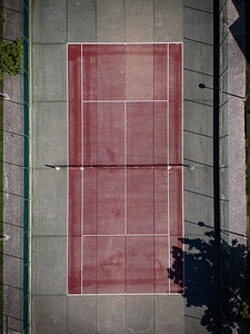 Drone View of Old Tennis Court