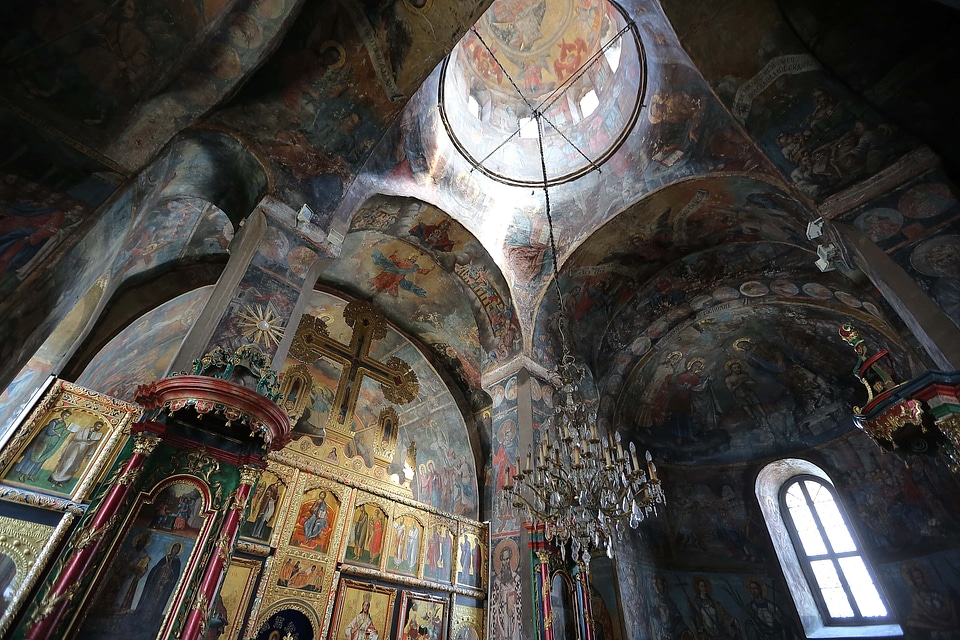 Monastery interior altar