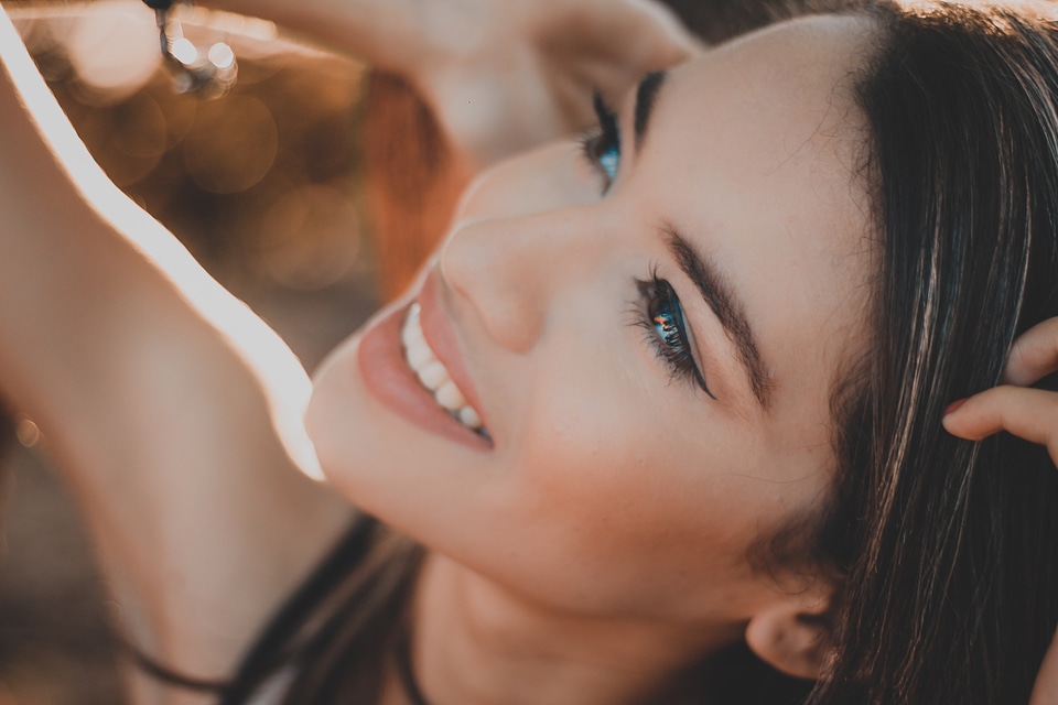 Portrait of Beautiful Smiling Girl