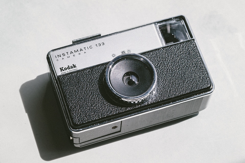 Kodak Instamatic 133 Compact Camera on White photo