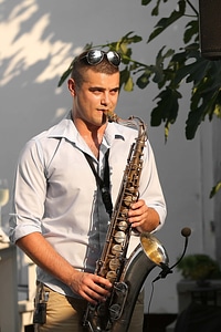 Saxophone musician man
