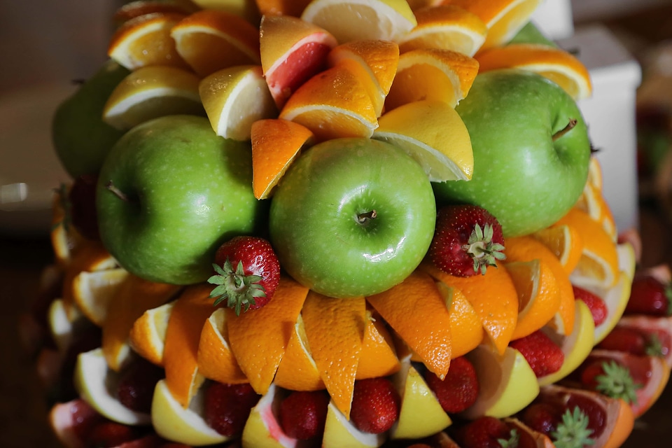 Fruit salad bar arrangement