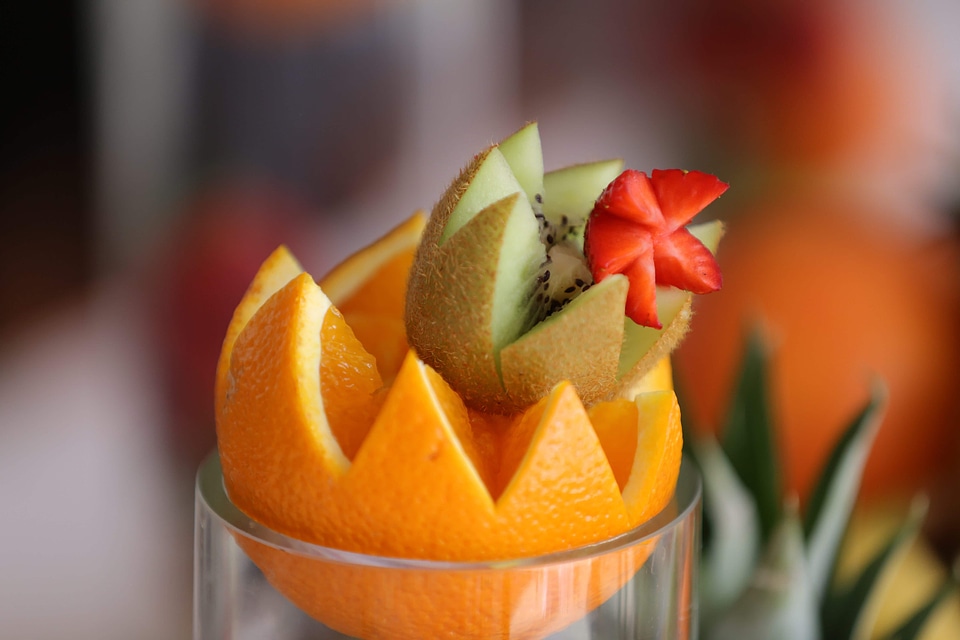 Fruit Cocktail strawberries kiwi