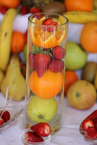 Kiwi strawberries oranges