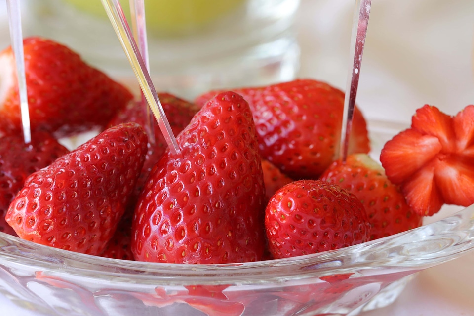 Fruit strawberries close-up