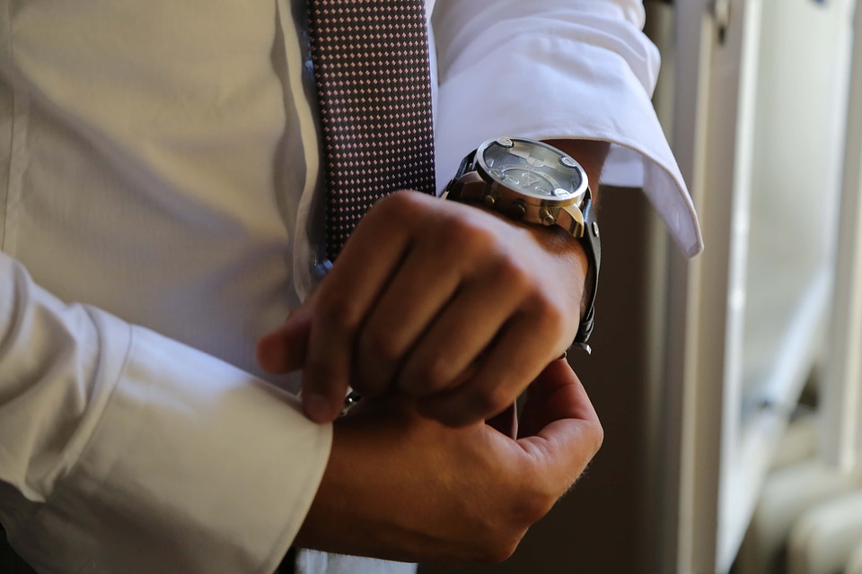 Analog Clock wristwatch business