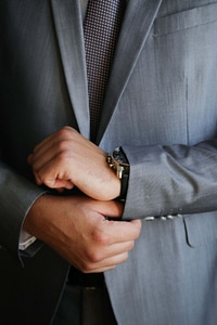 Suit tie wristwatch