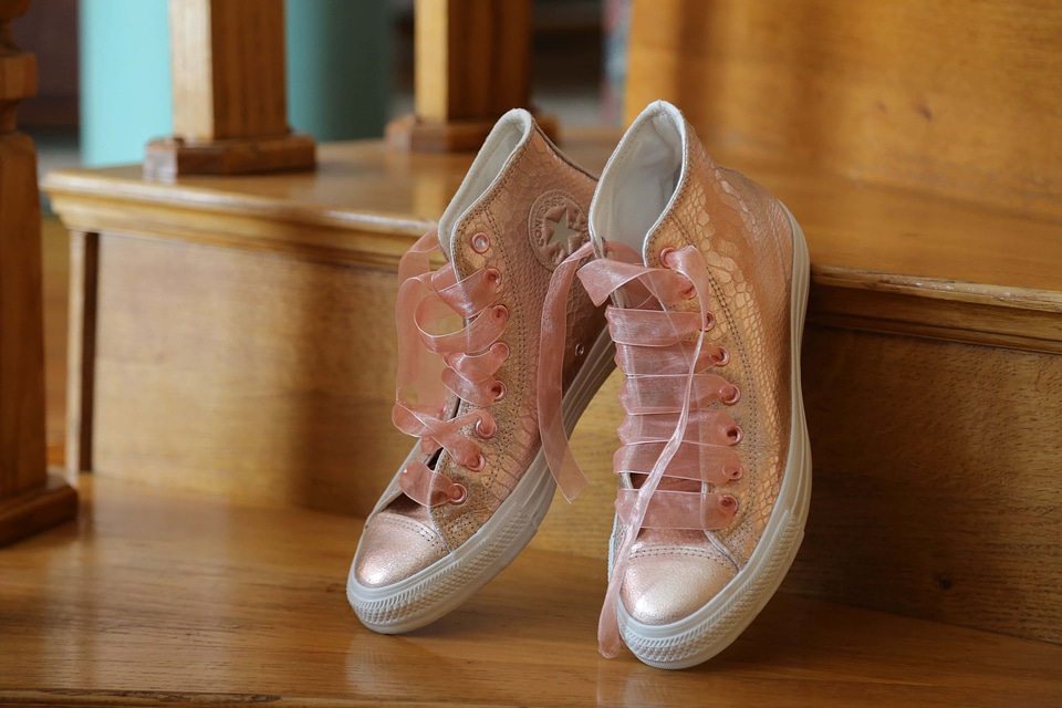 Pink sneakers comfortable