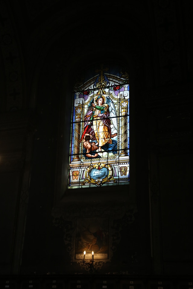 Stained Glass window darkness