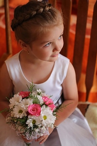 Child pretty girl elegant