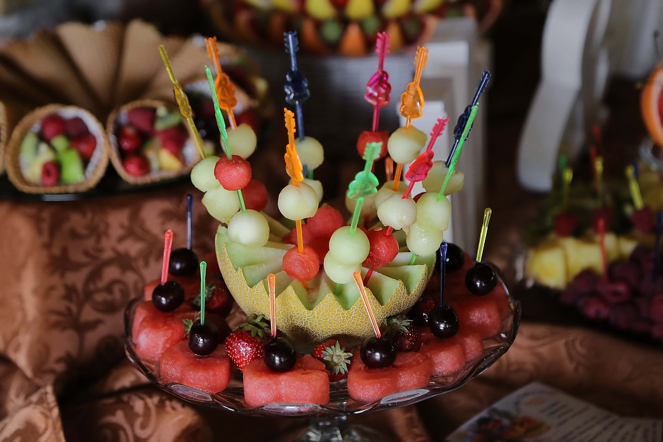 Strawberries watermelon melon