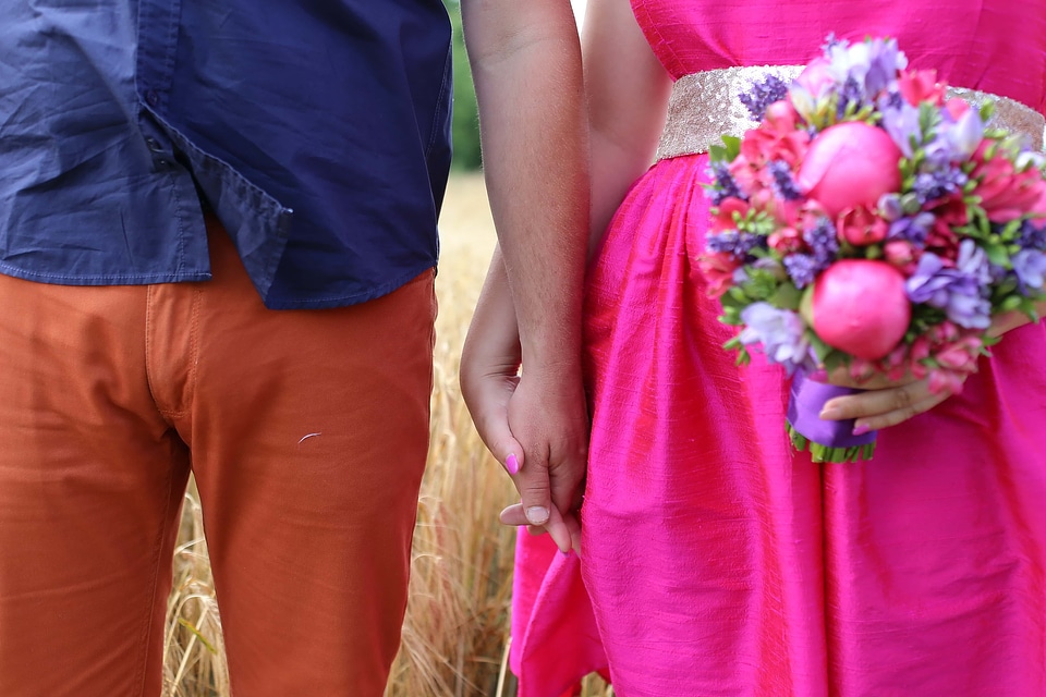 Romantic hands love