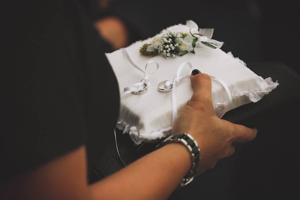 Wedding Ring pillow rings