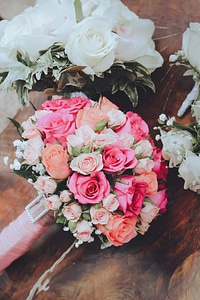 Wedding wedding bouquet pastel photo