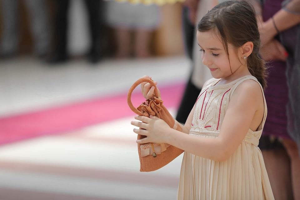 Dress handbag pretty girl