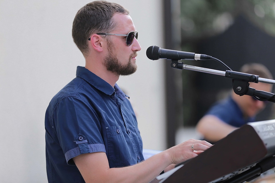 Microphone singer person
