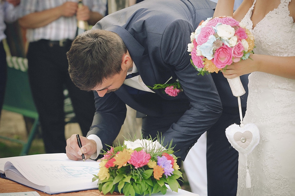 Ceremony wedding husband