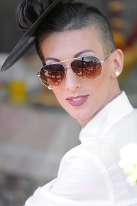 Young Woman sunglasses fashion photo
