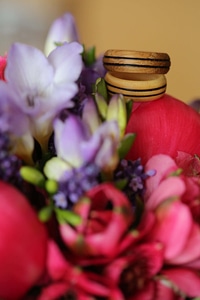 Handmade bouquet rings