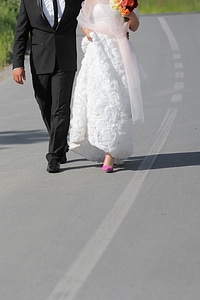Suit wedding dress wife