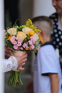 Wedding Bouquet wedding hands photo