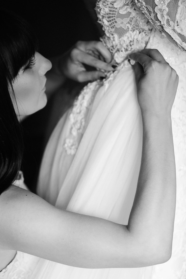 Fashion wedding dress handmade