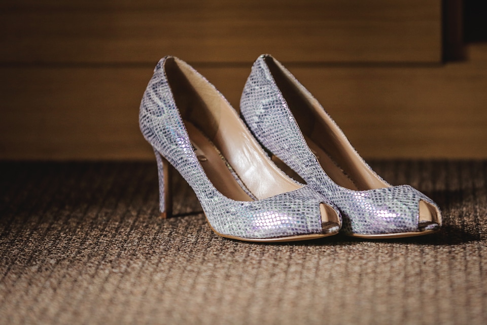 Sandal glossy footwear