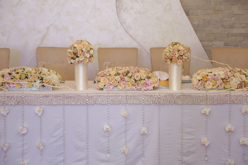 Wedding Bouquet wedding tablecloth photo