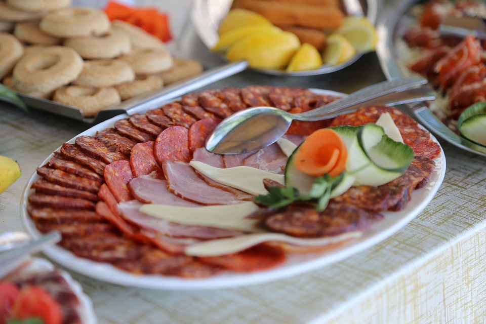 Salami buffet pork loin