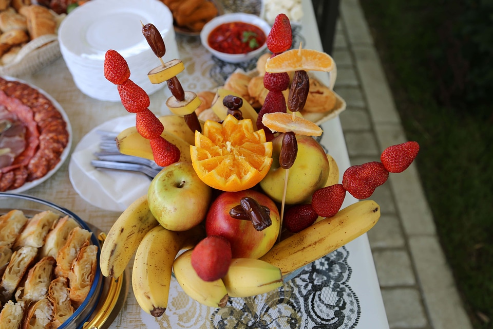 Strawberries buffet fruit