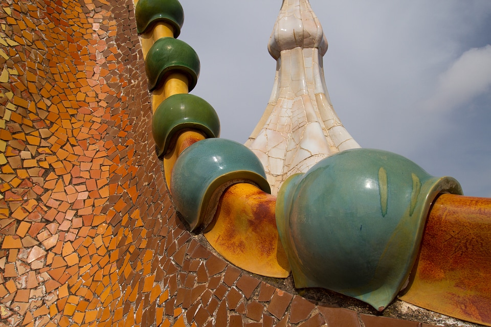 Gaudi roof architecture
