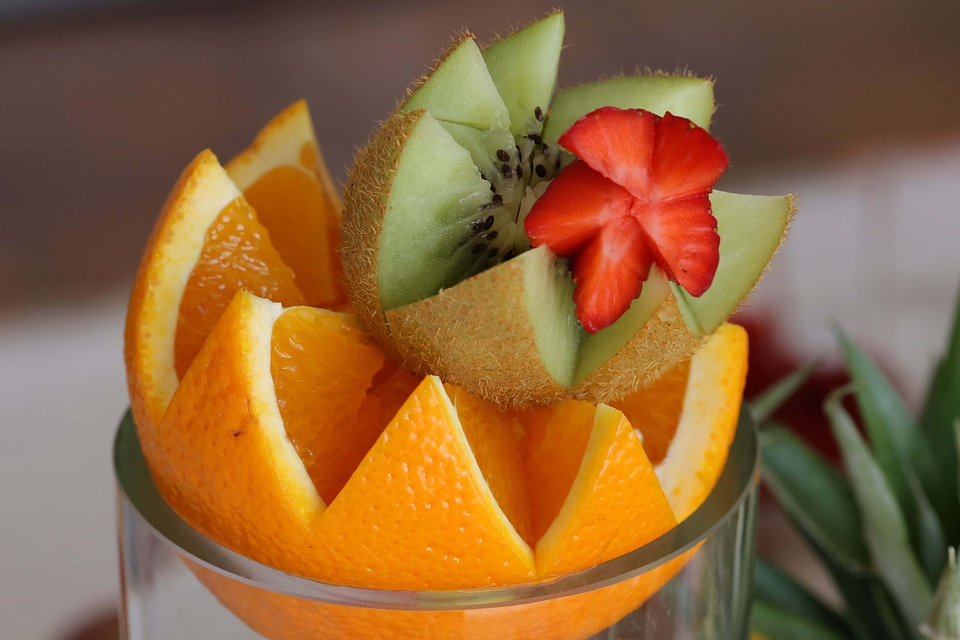 Strawberry kiwi orange peel