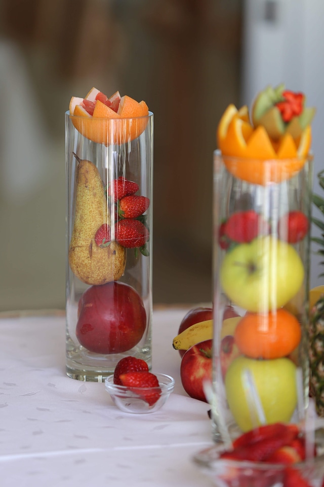 Fruit glass strawberries