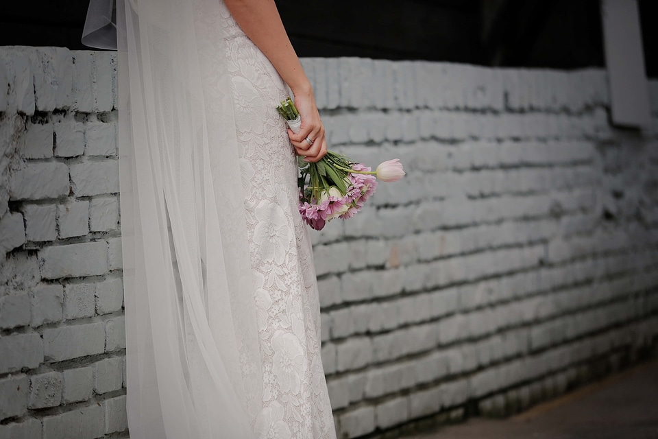 Wedding Dress veil silk