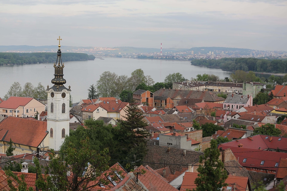 Town panoramic church tower