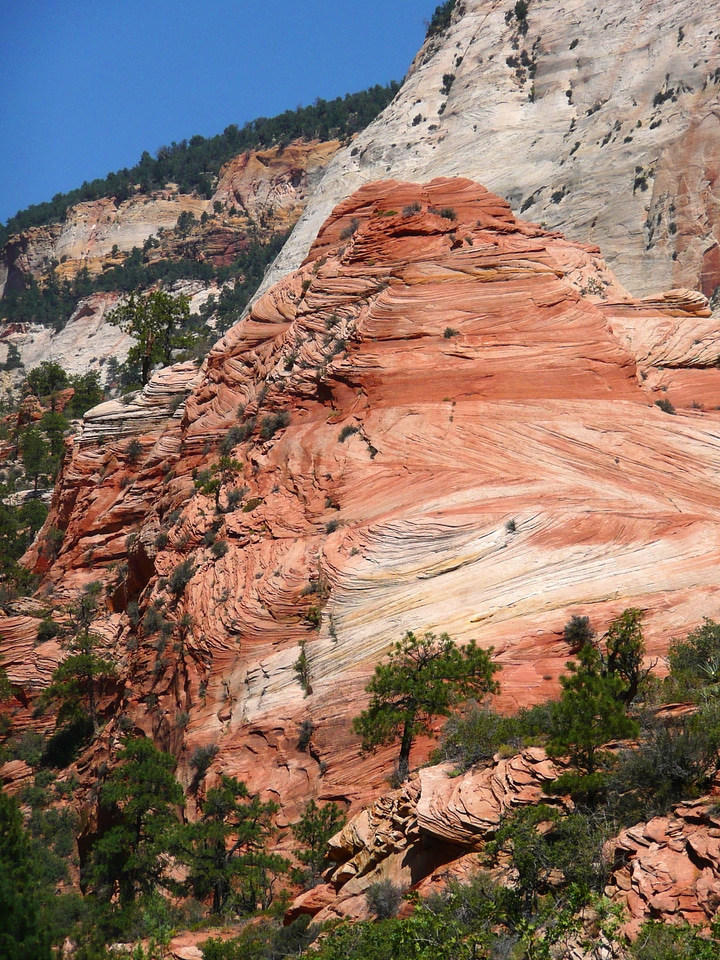 Rock formation red photo