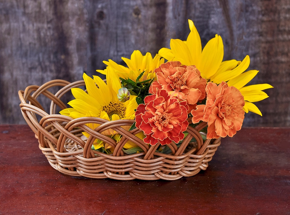 Yellow floral natural