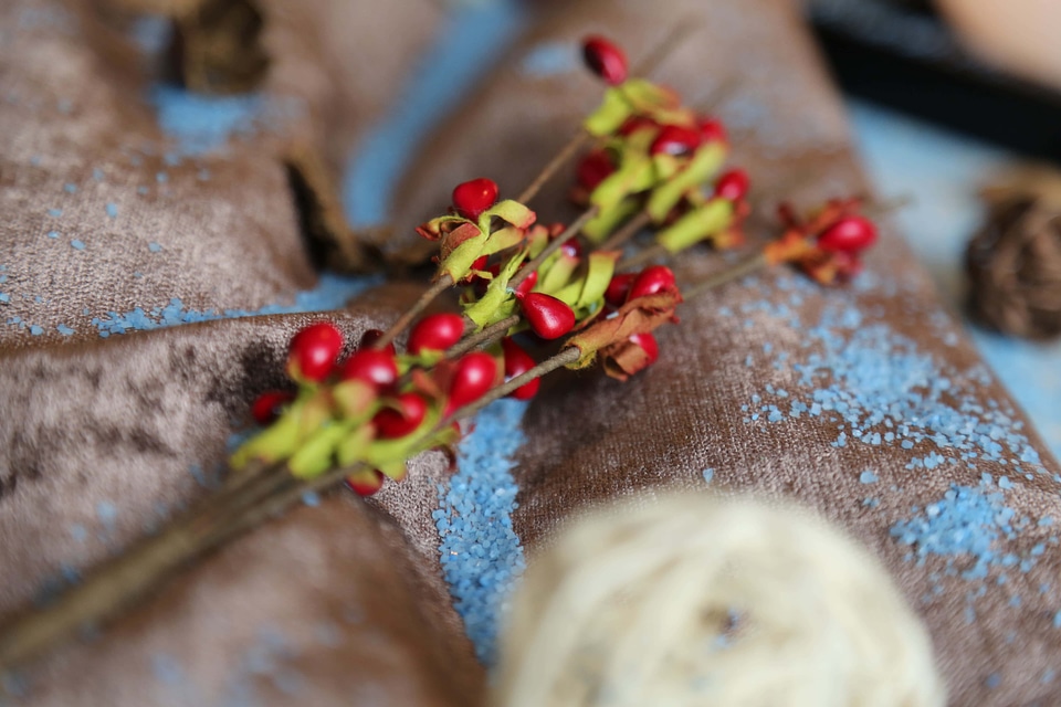 Berries interior decoration textile