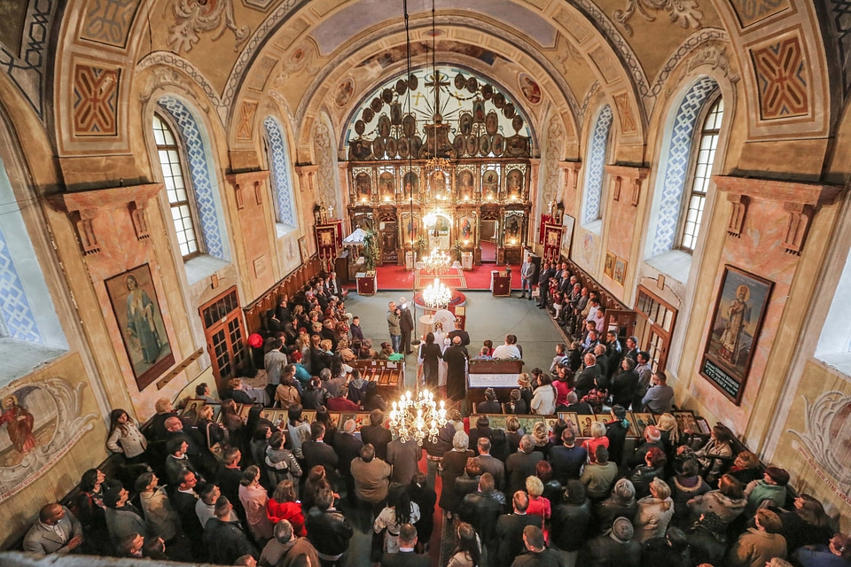 Wedding ceremony church