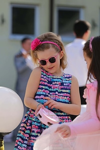 Schoolgirl sunglasses pretty girl photo