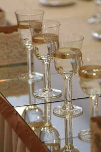 Champagne white wine decorative photo