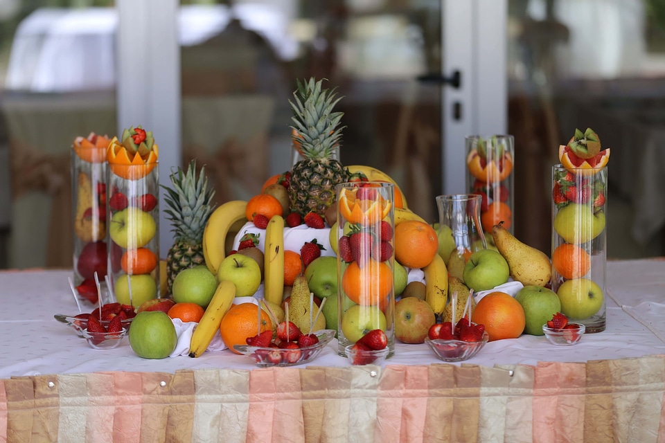 Fruit dessert buffet
