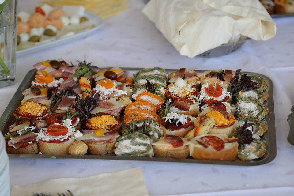 Appetizer buffet banquet