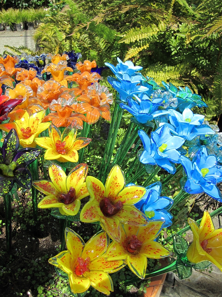 Glass design floral