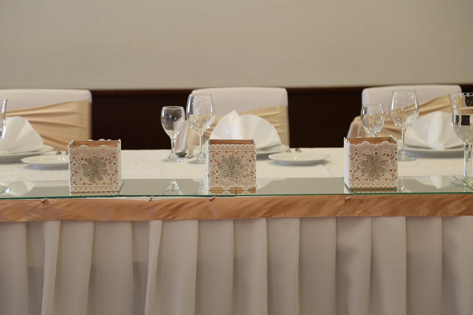 Glass chairs elegance